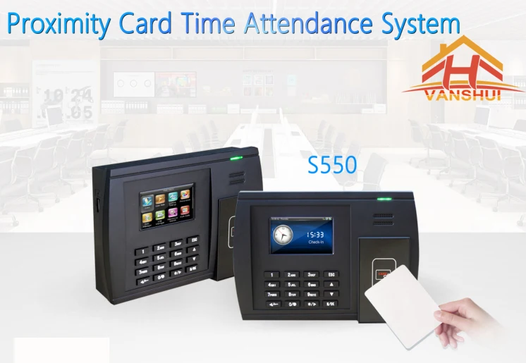 time attendance card machine