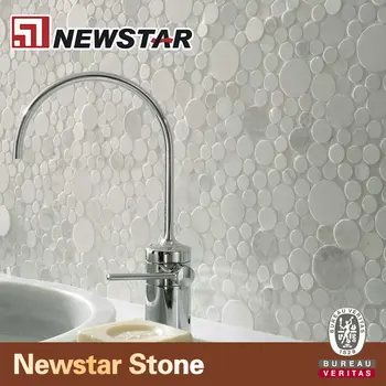 Round Marble Mosaic Tile Bubble Round Marble Mosaic Tile Bubble