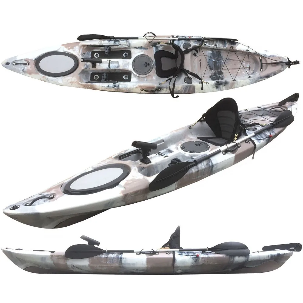 Wholesale Made in China Cheap One Person Sit on Top Ocean Plastic Canoe Fishing Kayak