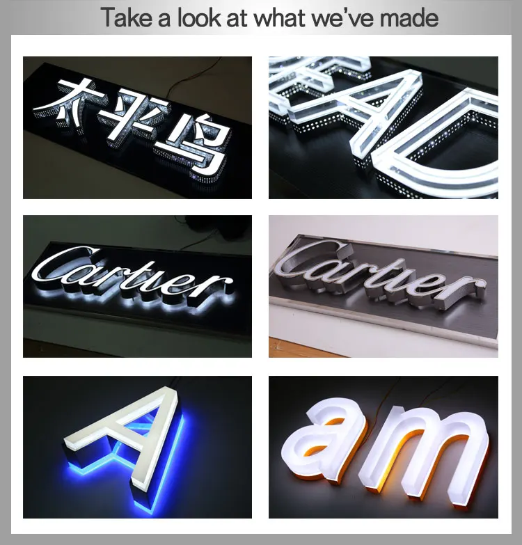 Fabricated Led Internally Illuminated Front Lit Channel Letters Sign ...