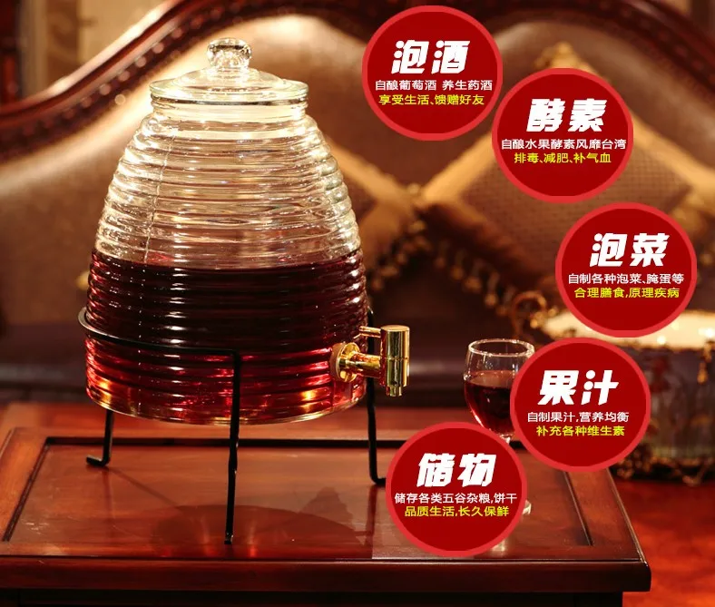 Wholesale Glass 5l Glass Mason Jar For Wine Making With Metal Lid Buy