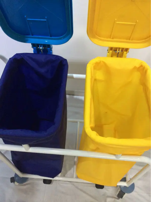 hospital linen waste trolley