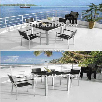Wholesale Restaurant Furniture Outdoor Wooden Cafe Table Chairs