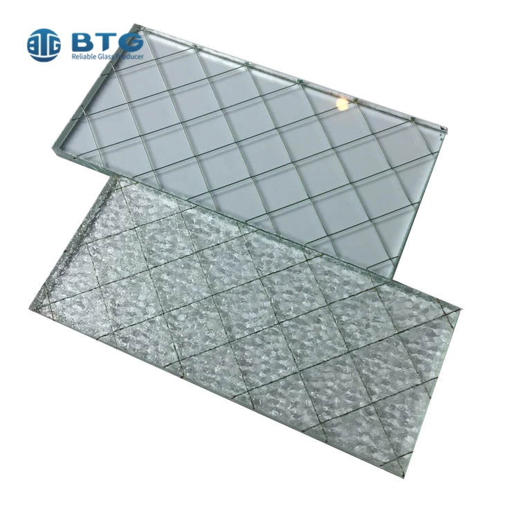 China Manufacturer Glass 6mm Clear Square Wired Glass Wholesale Buy