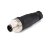 M12 power cable connector A B D code