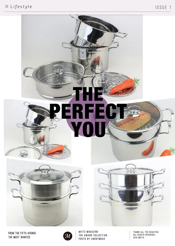 Double Boiler And Steamer Set Stainless Steel Vegetable Steamer Buy