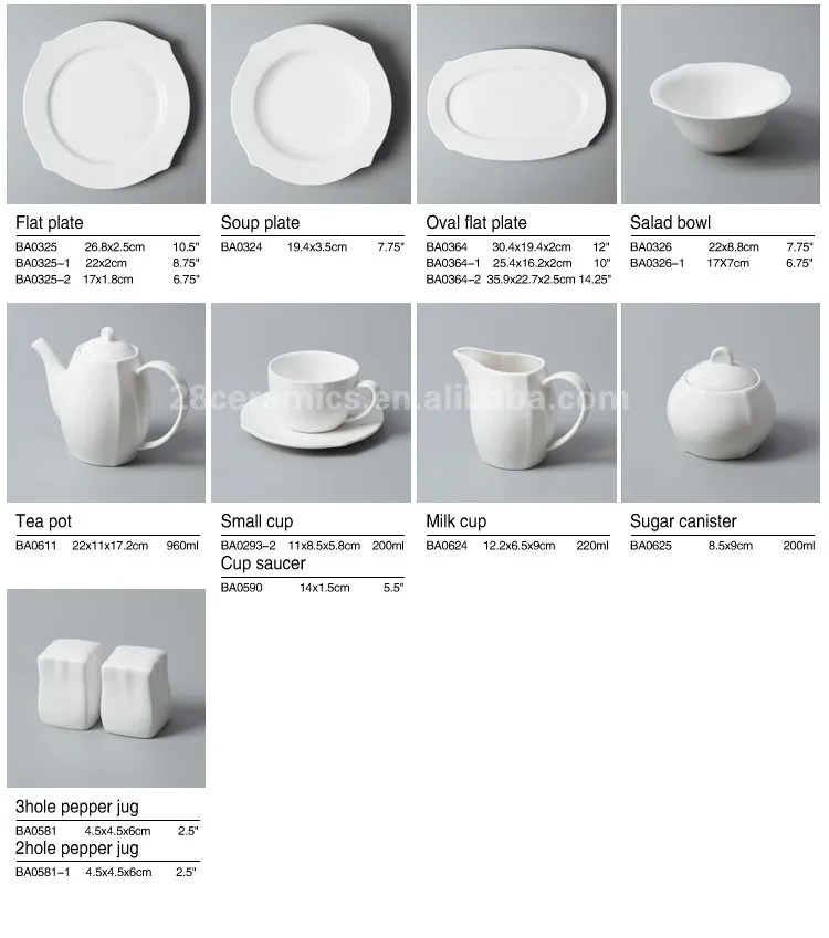 product-Two Eight-timeless and classic dinnerware white porcelain tableware tableware for restaurant-1