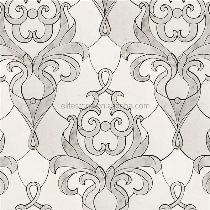 Irregular Stone Mosaic,Natural Stone Tile,Cararra White Stone Mosaic (24)