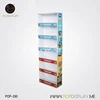Recyclable Custom Made Innovative Promotional Carton Make-up Floor Corrugated Cosmetic Display Stand