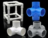 furniture grade plastic multiple connector PVC side outlet DIY pipe fittings