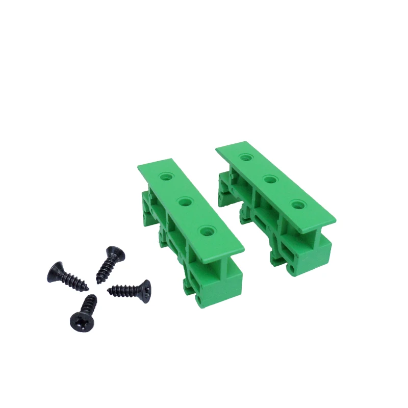 Molence 10 Sets C45 PCB DIN Rail Mounting Adapter 35mm 15mm Circuit Board Mounting Bracket Holder Carrier Clip 
