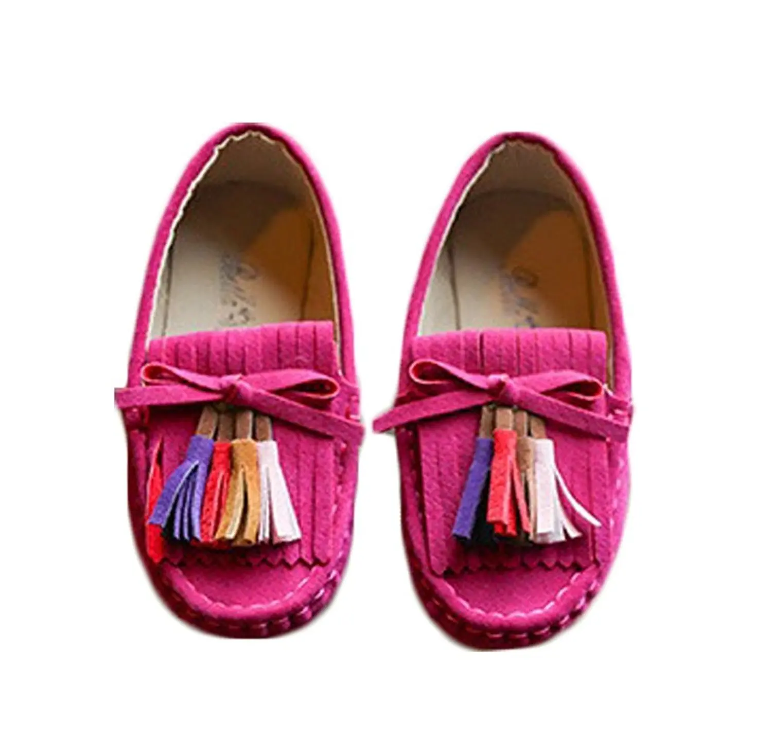 Bakerdani 2017 Style Fashion Autumn Girls Sweet Princess Doug Shoes Cute Candy Color with Tassels
