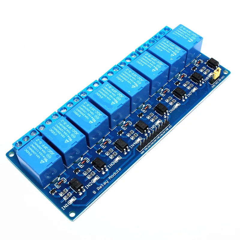 8 Channel Relay Module With Optocoupler Isolation Protection Low Level
