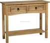 CORONA 2 DRAWER CONSOLE HALL TABLE WITH SHELF