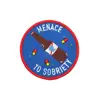 2018 funny colorful moon and other design custom 3D embroidery patches