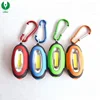 Oval COB Flashlight Keychain With Carabiner,Carabiner Keychain