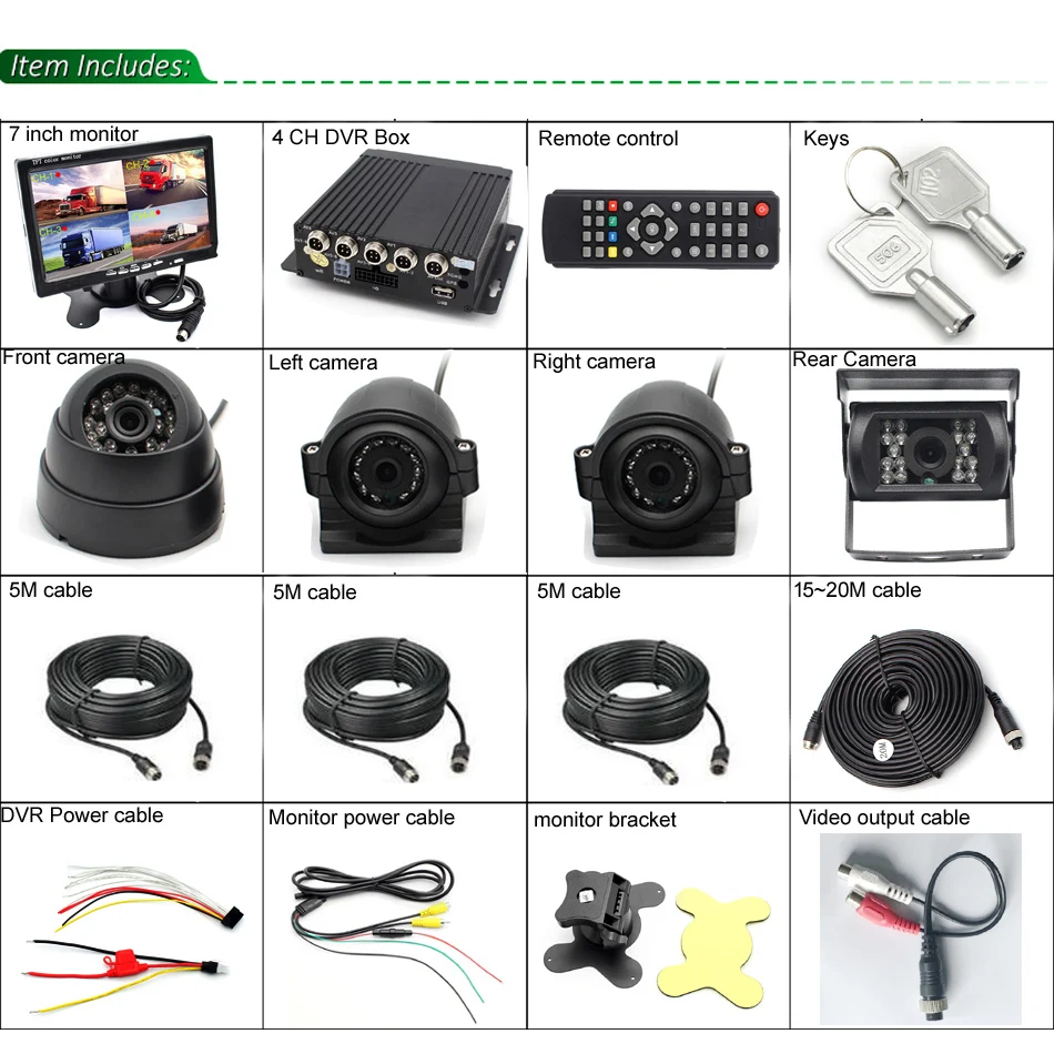 4 Channel Dual Sd Card /hard Disk Mobile Dvr Recorder With Waterproof ...