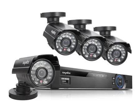 SANNCE 8CH מערכת טלוויזיה במעגל סגור DVR 960H 4PCS 800TVL IR עמיד חיצוני מצלמת טלוויזיה במעגל סגור הביתה אבטחה מערכת מעקב ערכות SANNCE 8CH מערכת טלוויזיה במעגל סגור DVR 960H 4PCS 800TVL IR עמיד חיצוני מצלמת טלוויזיה במעגל סגור הביתה אבטחה מערכת מעקב ערכות