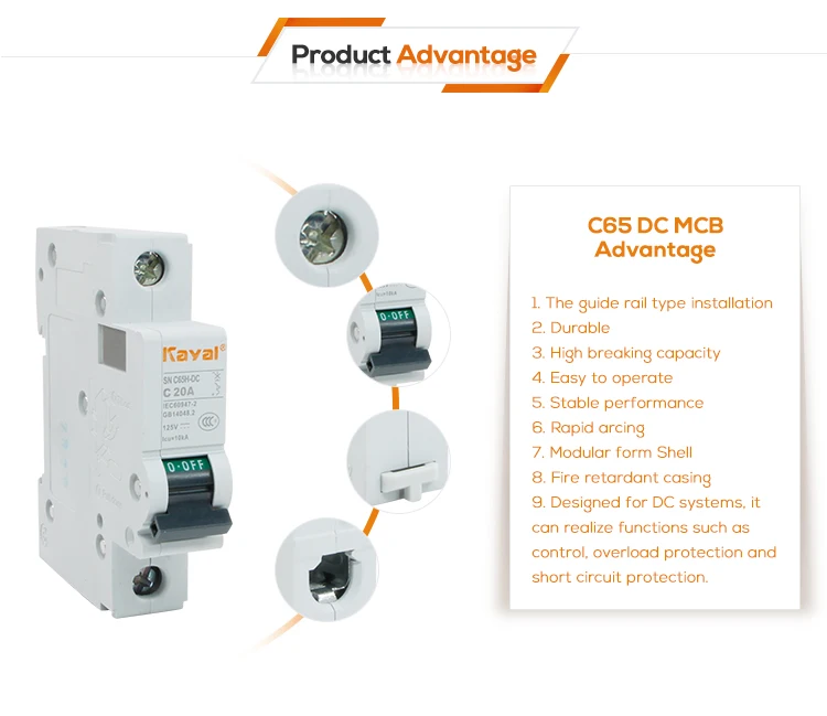 c20 mcb DC circuit breaker, single pole dc circuit breaker 220v, factory dc electrical circuit breaker dc mcb