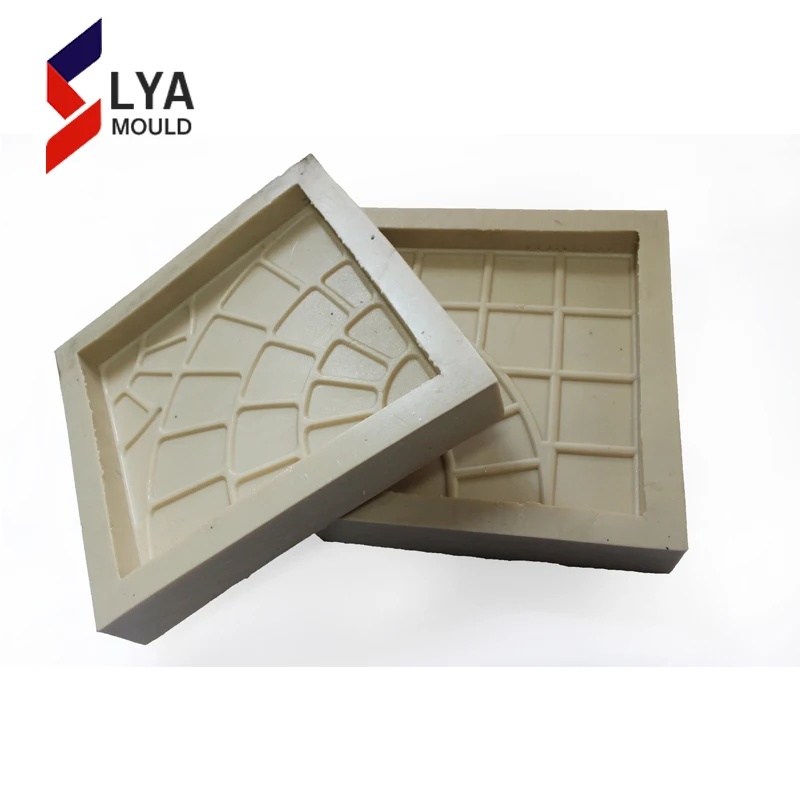 Silicone Rubber Cement Paving Mould For Outdoor Concrete Paver