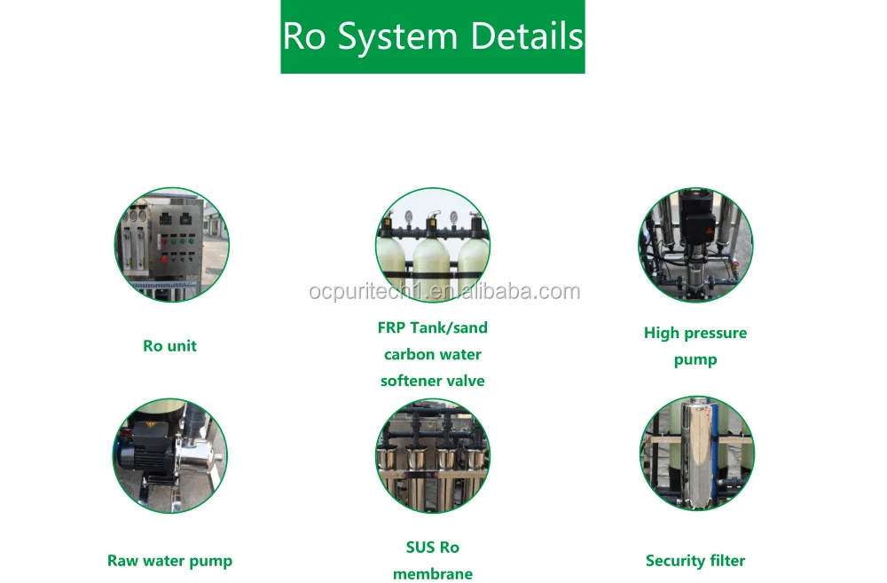 1T Per hours High desalting rate reverse osmosis system equipment/water treatment ro system