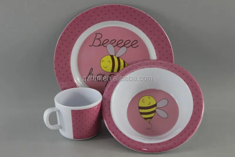3pcs Melamine Kinds Dinner Set Food gradeTableware
