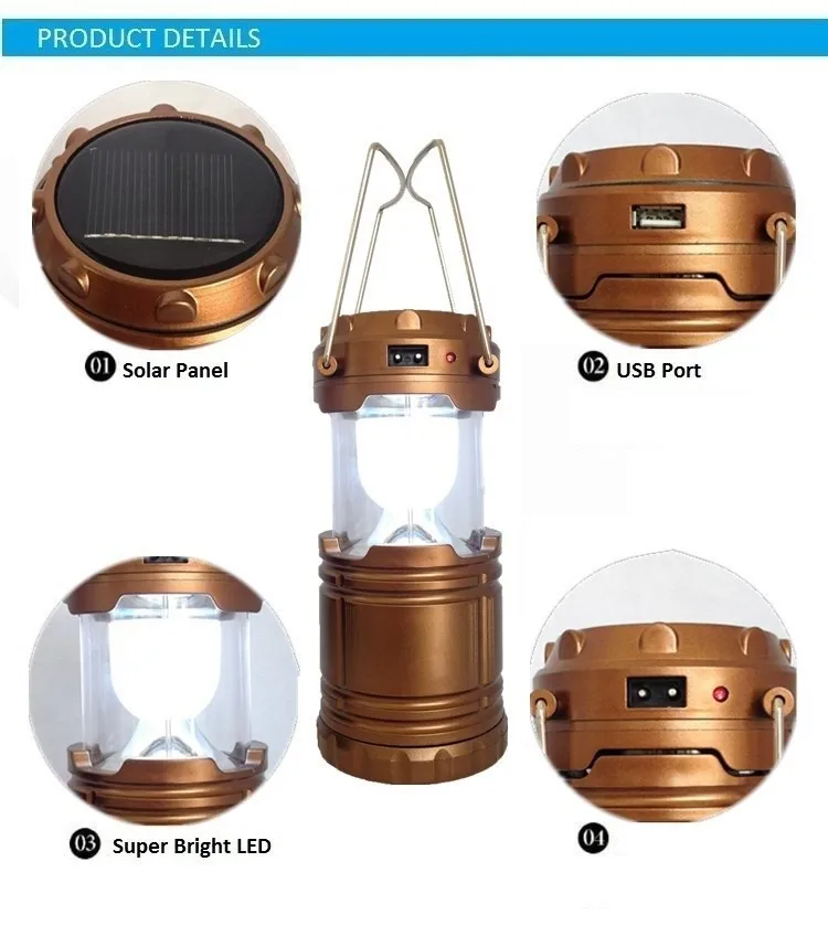 220V rechargeable lamp led solar camping lantern, solar camping light , camping led lantern