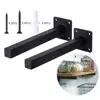 8" L x 6" H T Shape Wall Corner Shelf Hook Brackets Supports for Hanging Shelves