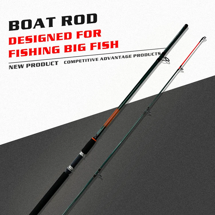 Honoreal 2.1m Two Section Fishing Rod Solid Fiber Glass Boat Rod Buy