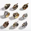 Barlaycs 2019 New Arrival Fashion Charm Snake Leopard Horsehair Leather Metal Ring Bracelets Bangles for Women Jewelry