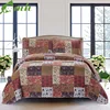 MH Finely Stitched Washable Cozy Line Patchwork 3 Pcs elegant bedroom sets