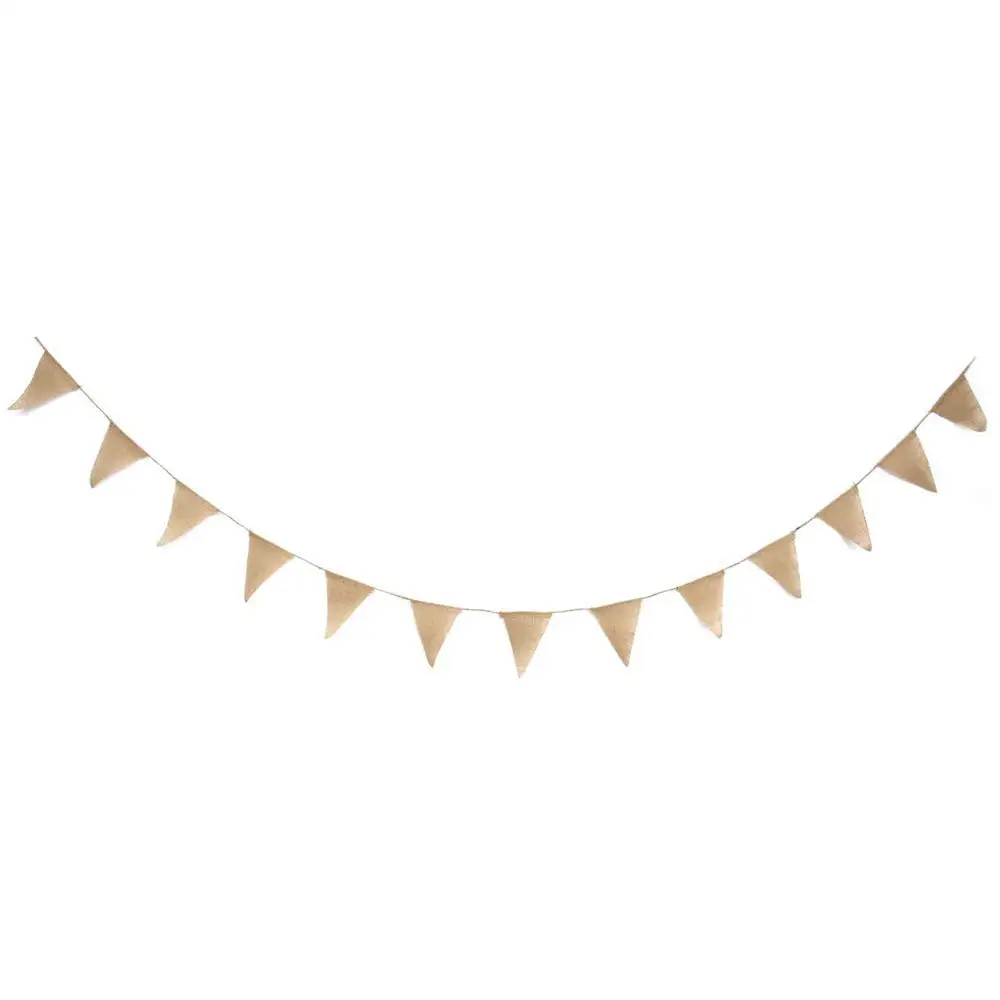 TINKSKY Linen Vintage Bunting Banner Animal Footprint Hanging Garland Pet Birthday Party