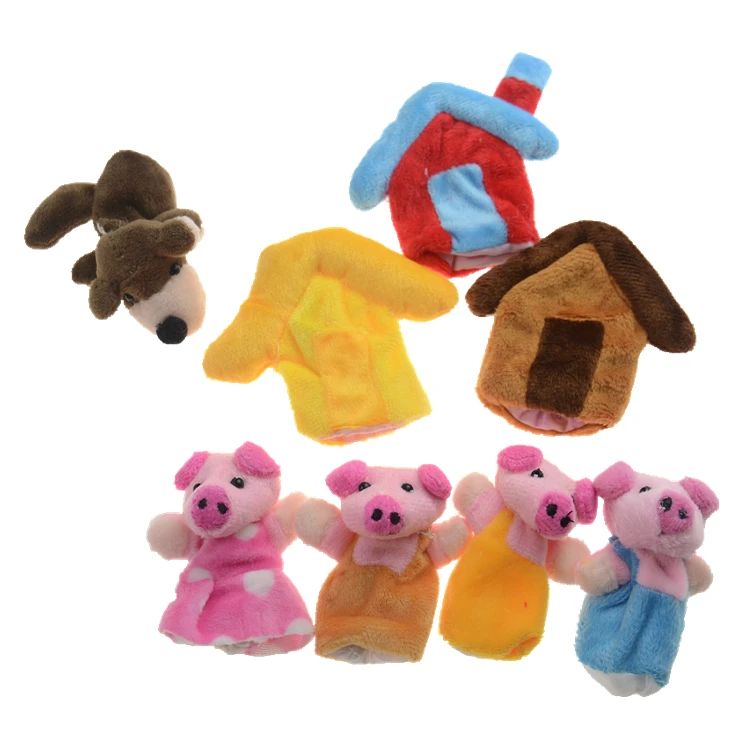 Horse Hand Puppet Plush Dolls Bedtime Story Telling Educational Kindergarten Toy 