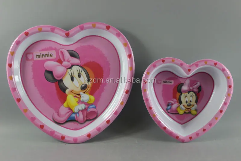 100% Melamine kid's Loving Heart Bowl Candy Bowl