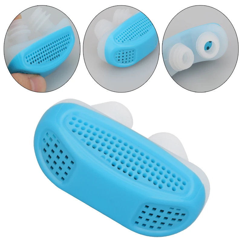 Newest Anti snoring device Relieve Snoring Aid Device stop snoring Mini 2 in 1Anti Snore Silicone