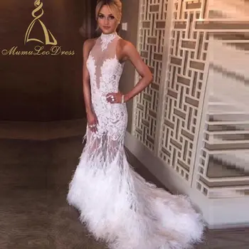 Ostrich Feather Bridesmaid Dress Fashion Dresses