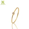 Fashion 18k gold plated 1.3mm thickness women jewelry ring