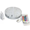24 keys Remote Controller 16 colors Rechargeable Lithium Battery Operated 6 inch Round LED Hookah Light Base for Centerpieces