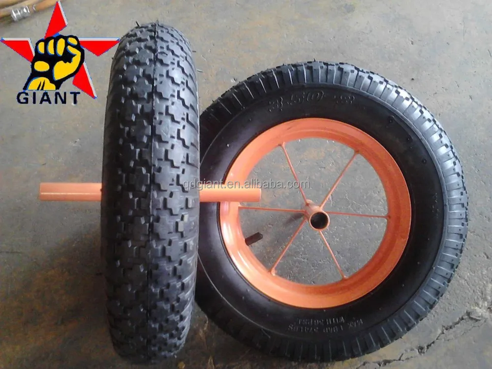 Cheap 3.50-8 wheel barrow wheels without bearing