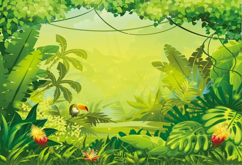 Buy 6.5x5ft Photography Backdrops Jungle Safari Backdrop ...