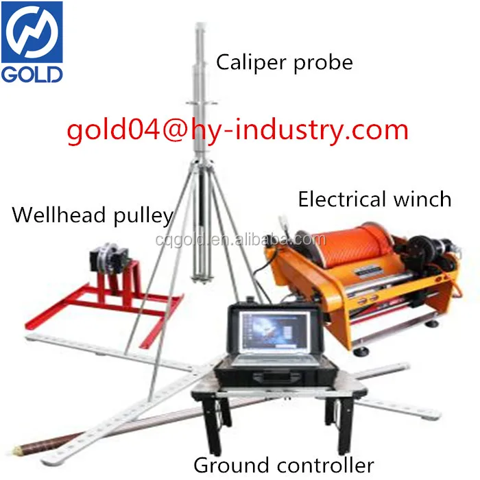 Large Borehole Caliper Log Tool Mechanical Caliper Logging Equipment