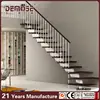 Internal Space Saving Stairs With Indoor Wrought Iron Railings