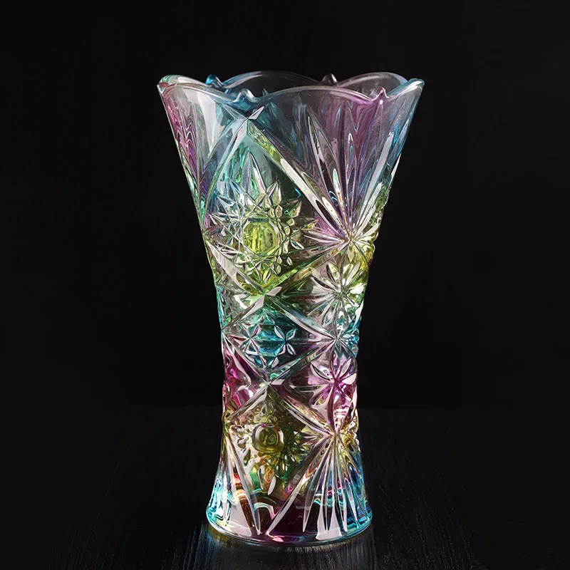 Handmade Elegant Customized Color Glass Vase Buy Handblown Colored Glass Vases,Cheap Colored