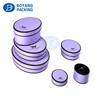High end handmade paper oval round jewelry ring box earring gift packing boxes