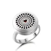 Factory direct essential oil diffuser stainless steel ring design magnet closure locket ring
