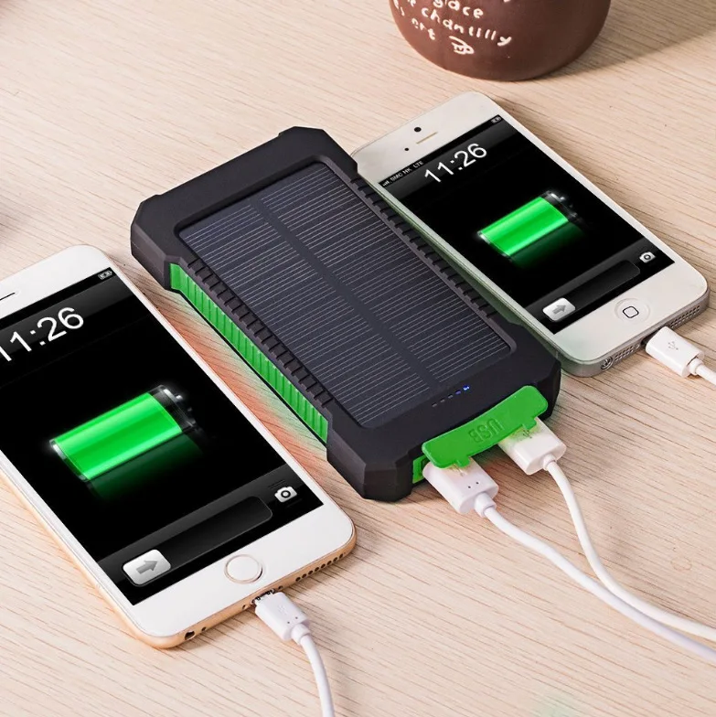 Led Camping Light Solar Powerbank,High Capacity 10000mah Portable Solar