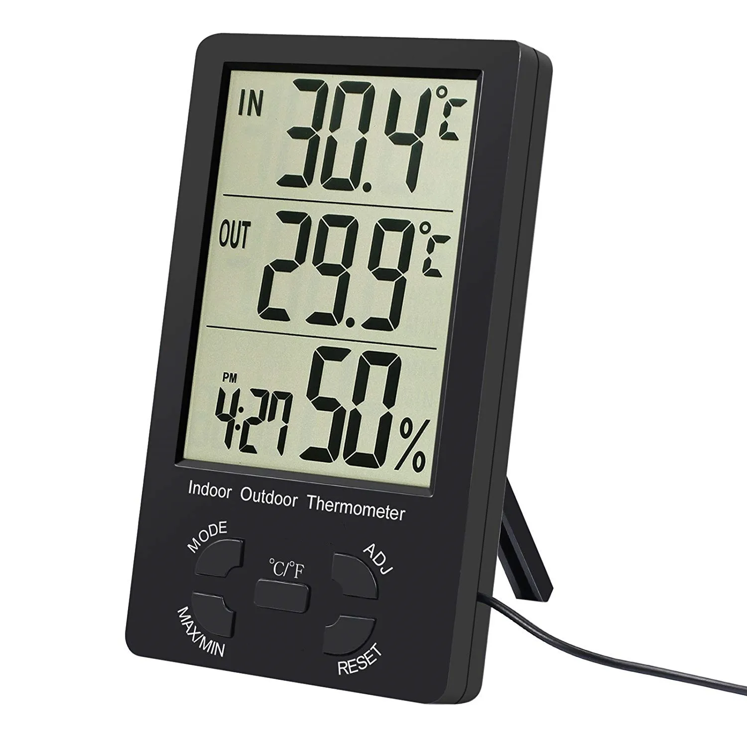 SN094 3M Cable Jumbo Display Digital Thermometer Hygrometer