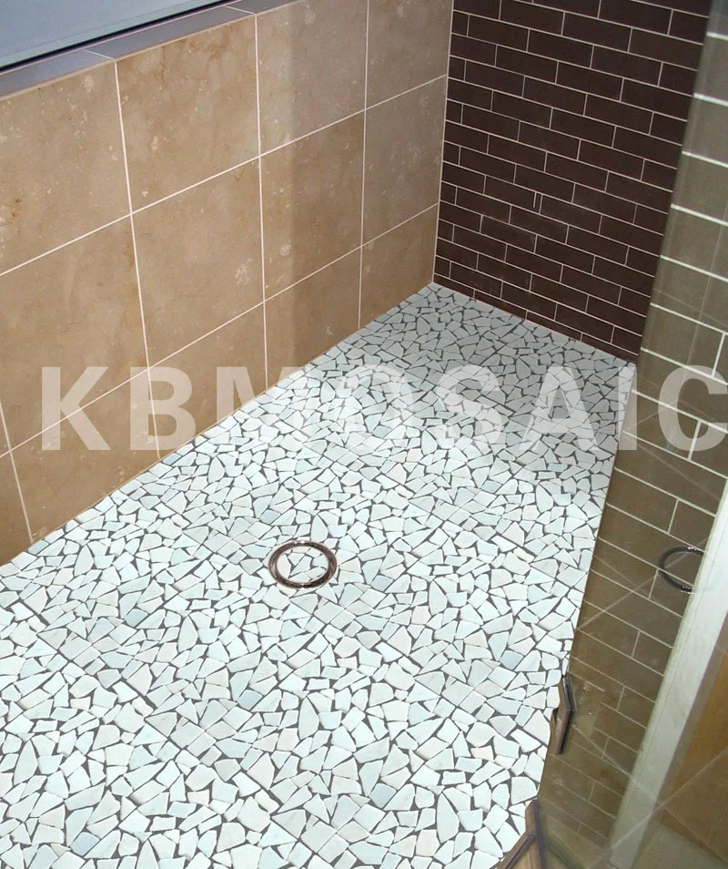 Ming Green Marble Mosaic Tile irregular shape floor tiles