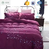 Hotsale apartment use star romantic elegant red wedding bed set home bedding sets