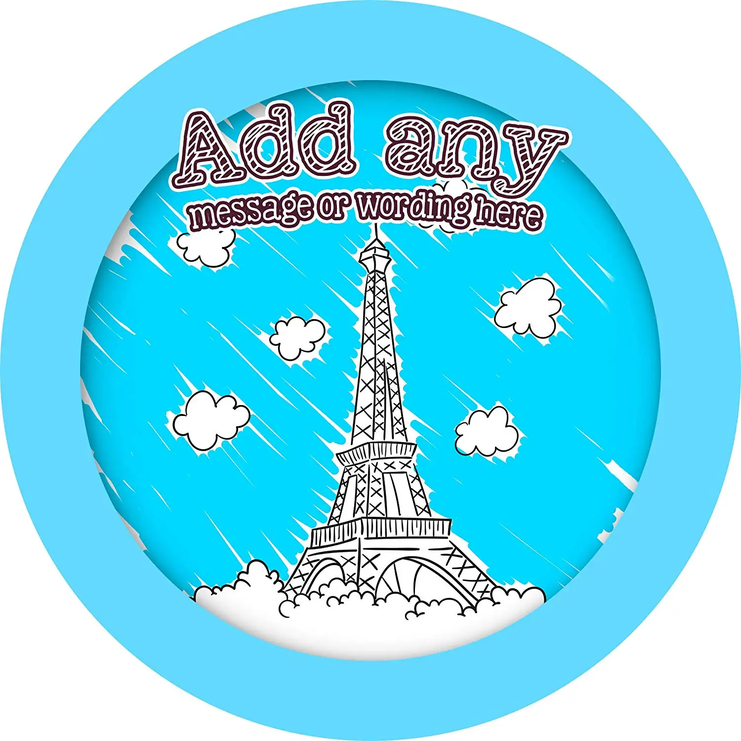 Favours Bottles Eiffel Tower Sticker Labels Personalised Seals Ideal for Party Bags Crafts Sweet Cones Jars Presentations Gift Boxes